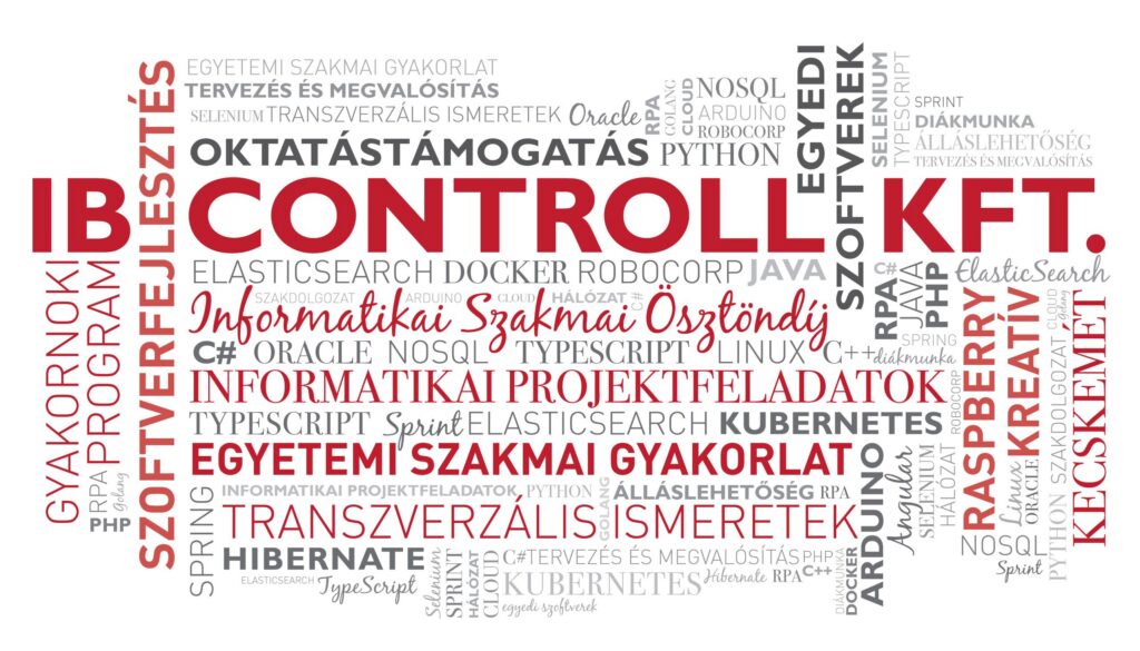 Szoftverfejlesztő technológiák szófelhő