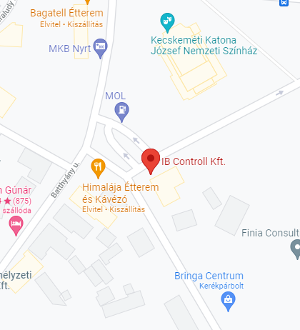IB Controll kft. pozíciója térképen